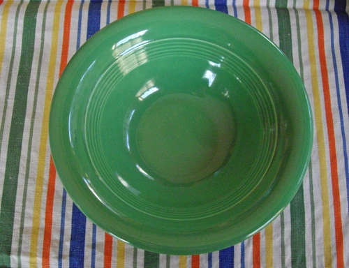 Vintage Homer Laughlin HARLEQUIN GREEN 6 1/4" Bowl Fiesta ~