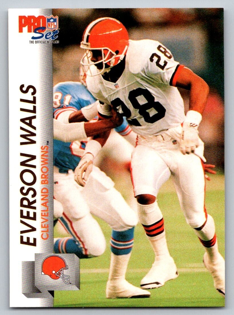 1992 Pro Set Football Everson Walls #472