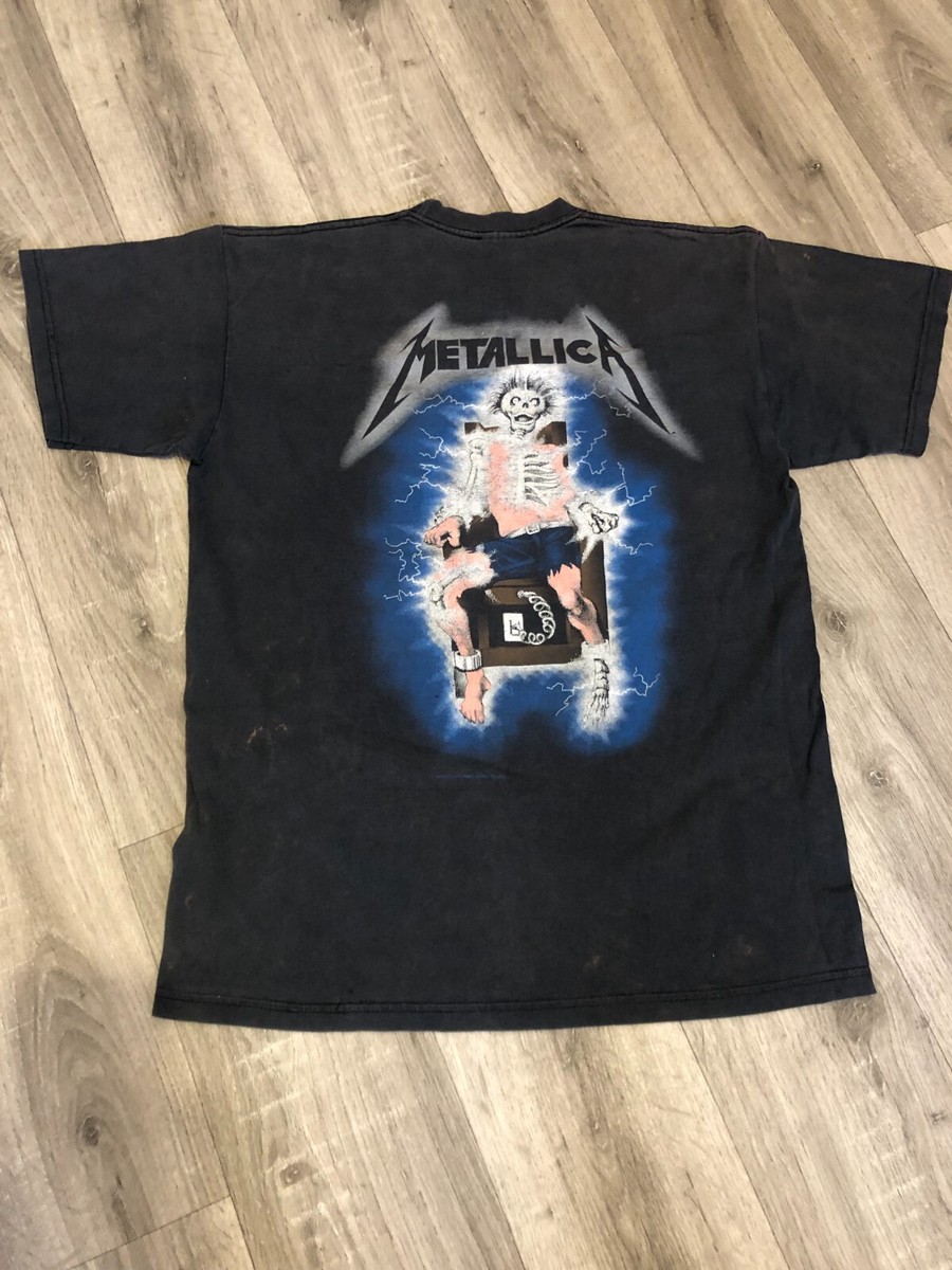 METALLICA VINTAGE 1994 TSHIRT RIDE THE LIGHTNING DOUBLE SIDED 