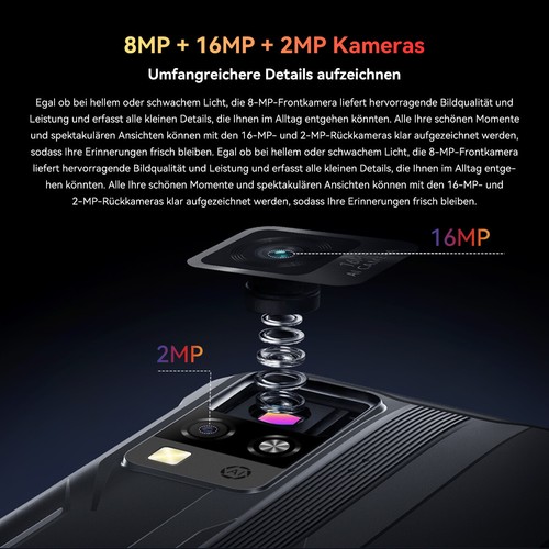 Blackview BV4800 SE Android 15 Outdoor Smartphone 12GB + 64GB NFC Telefon budowlany - Zdjęcie 5 z 12