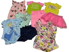 Baby Girl Clothes Lot Mixed Brands Sz 0/3M Lot Of 11pcs Romper Outfits  More