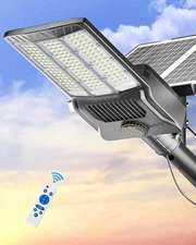 SL-8000W Solar Street Lights Outdoor, 800000LM 6500K IP67 Commercial Light 1140