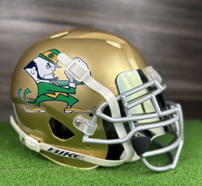 NOTRE DAME FIGHTING IRISH Medium Full Size Football Helmet Adult Schutt