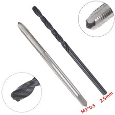 Metric Tap and Drill Bit Set M3 x 0.5 Thread Tap and 2.5mm Black Oxide Drill Bit