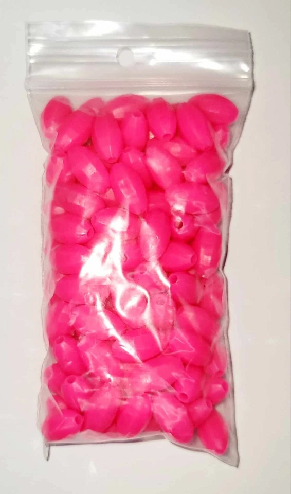 Contas flutuantes ovais macias atrativo luminoso pesca - Imagem 2 de 4