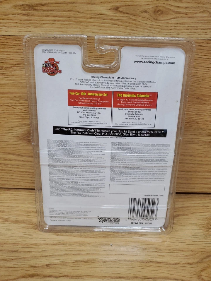 Racing Champions Nascar 1999 cromo dorado Bruce Lee Exide #99 Jeff Burton Foto 3 de 4