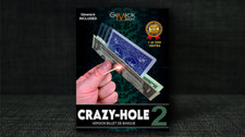 CRAZY HOLE 2.0 Red by Mickael Chatelain Magic Trick Playing Card Street