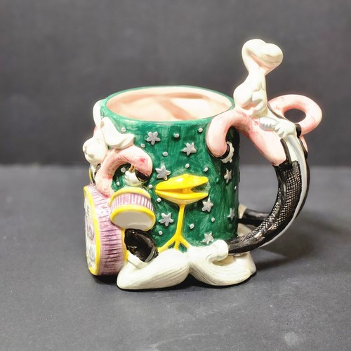 Vintage 1994 Fitz & Floyd Socken Hoppers Hasenbecher The Wild Hares