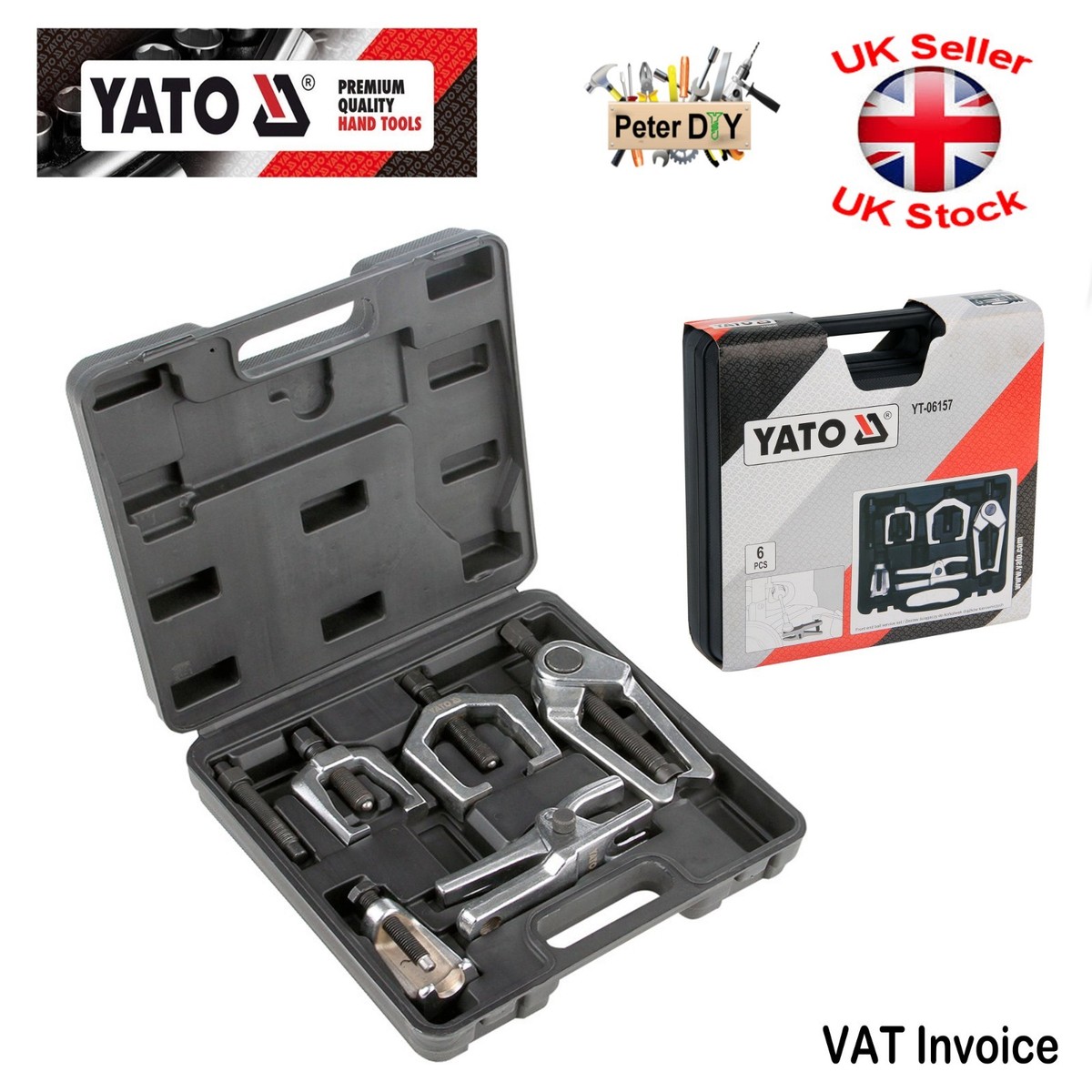 Yato Professional 6pcs FRONT END BALL JOINT SPLITTER Separator Tie