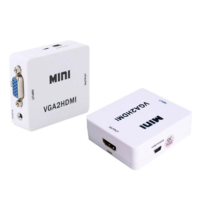 B04C VGA auf HDMI Adapter mit Audio, 1080p VGA zu HDMI (Buchse auf Buchse) PC TV