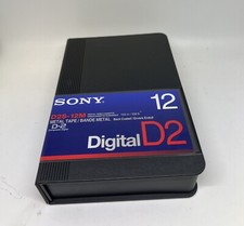 2 NEW Sony D2 COMPOSITE DIGITAL D2 VIDEO CASSETTE METAL TAPE, 338FT, D2S-12M