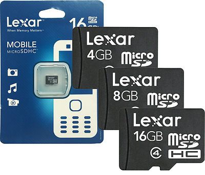 Lexar MicroSD Flash Fast Storage Memory Card for Smart Phones App Photo Videos