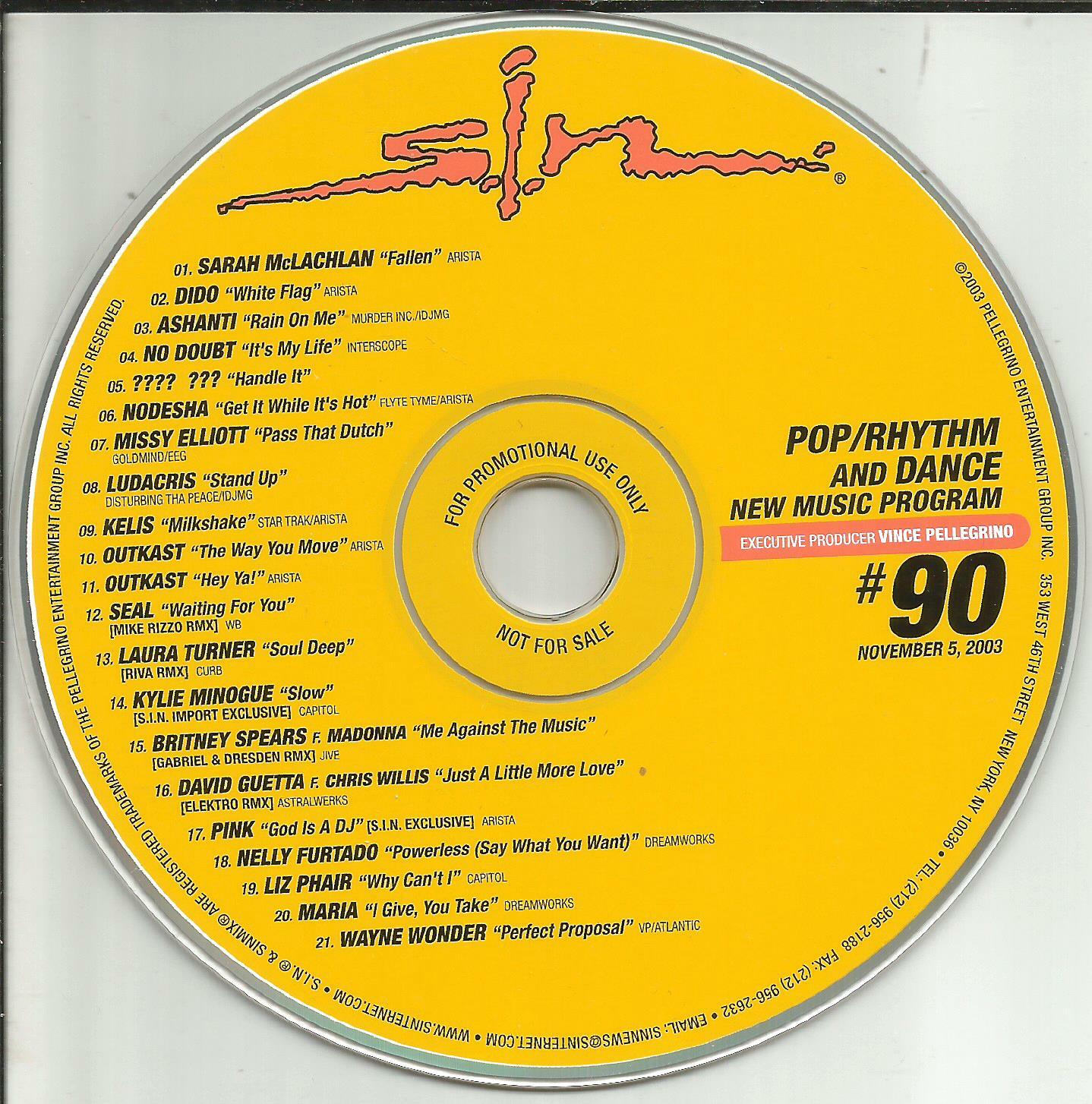 Remixes Promo CD Britney Spears W/ Madonna David Guetta Kylie Minogue Seal Dido
