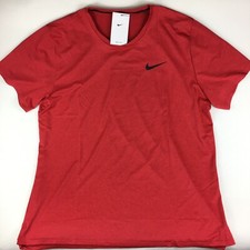 Image of Nike Pro Dri-FIT Training Tee Red Black Logo CZ1181-677 Men’s Size XL NWT