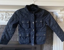 NWT GAP KIDS Girl's Quilted Lightweight Jacket Small 6/7 Navy