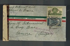 Campo de internamiento Irapuato México 1943 doble cubierta censurada prisionero italiano