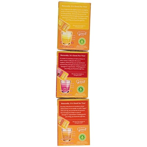 Emergen-c Vitamin C 1000mg 90 Packets 3 Variety Cartons NET Wt 29.1 ounce (828g) - Picture 2 of 4