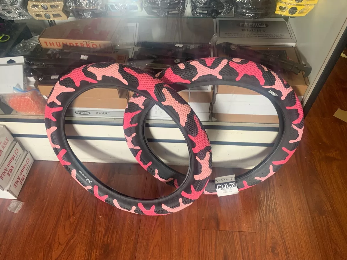 CULT CREW VANS PINK CAMO TIRES TIRE SET 2 2.4 20 INCH 20
