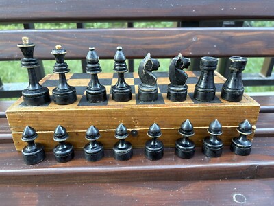 Original USSR chess set Khalturin from 1962 with the original board and stamp!