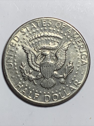 1972 P Kennedy Half Dollar - Obverse Struck Through Grease Error. GODLESS - Picture 9 of 12