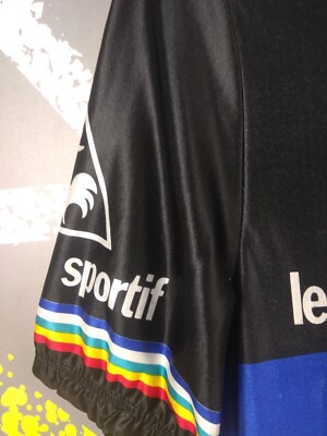 ウェア CHARI&CO Iecoqsportif RARE Le Coq Sportif x Chari & Co. Sz. M Black Cycling Jacket