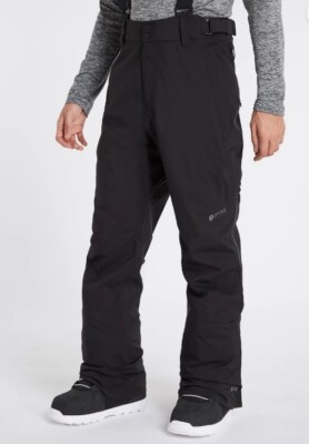PROTEST MIIKKA Herren Schwarze Snow Ski Board Latzhosen - REG LEG