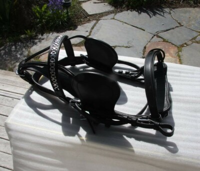 AK caballo herradura con riendas y mama Collar en Portuges de cuero