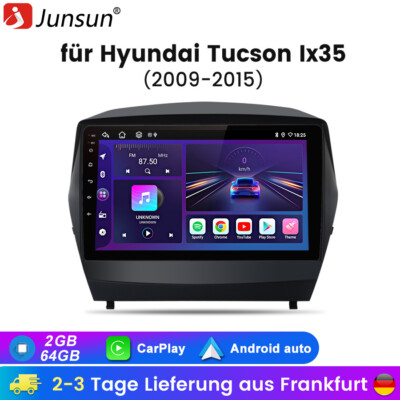 9'' Android 13 Autoradio CarPlay GPS Nav WIFI Für Hyundai ix35 Tucson 2009-2015