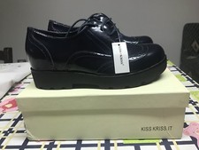 Kiss Kriss scarpe donna francesine num.39 col.blu abrasivato SALDI FINE ESTATE