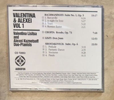 CD　A. Goldenweizer & his pupils　ピアノ　非売品 Valentina Lisitsa & Alexei Kuznetsoff Piano Volume 1 Audiofon CD