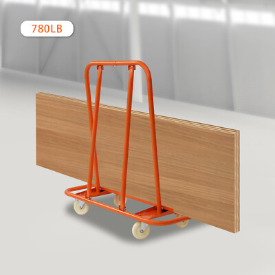 VEVOR Drywall Cart, 1800 LBS Panel Dolly Cart with 45.28 x 29.13 Deck and 5 Swivel Wheels