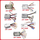 24V 36V 48V 1000W 800W 500W 350W 250W Brush Speed Controller For E-Bike Scooter