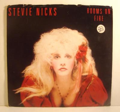 STEVIE NICKS , Rooms on Fire ,PROMO 45rpm ,PIC SLEEVE, EXCELLENT , Fleetwood Mac