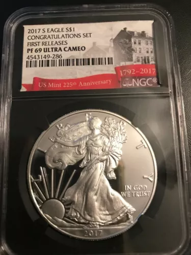 2017-S Proof American Silver Eagle | NGC PF69 Ultra Cameo  First Release