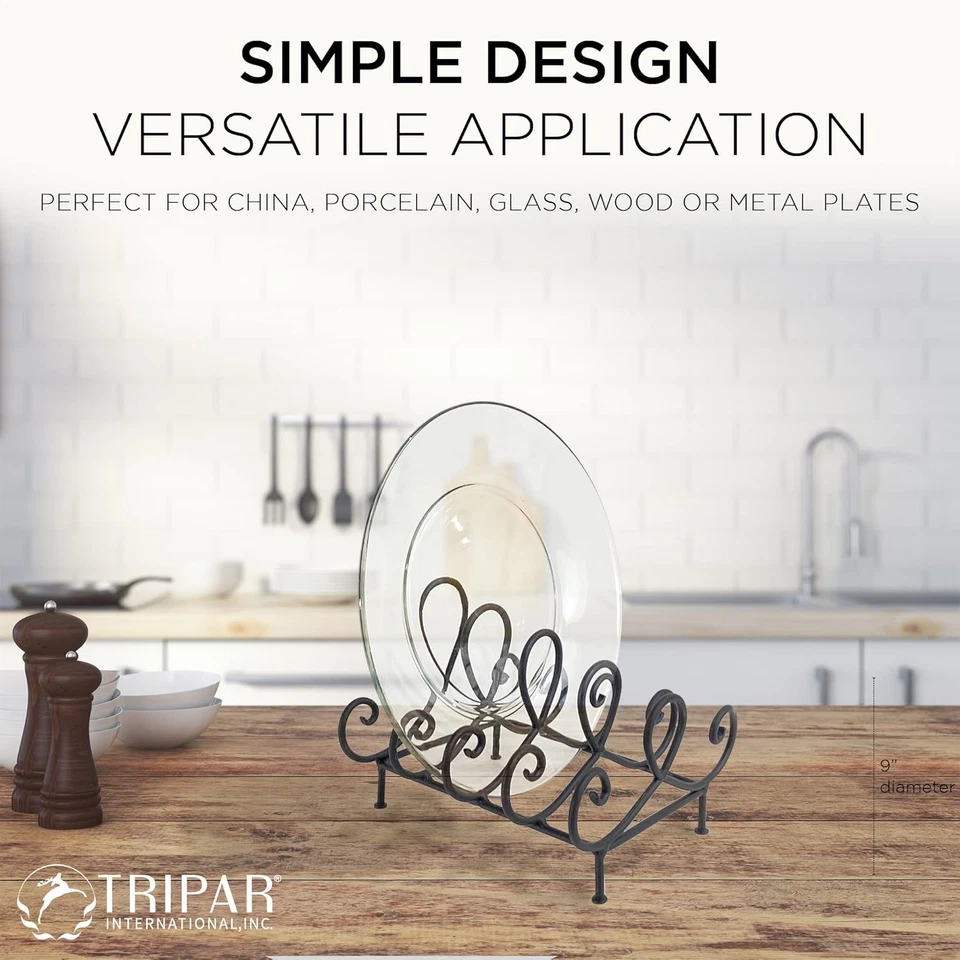 Organizadores y almacenamiento de cocina con soporte para platos de 4 lugares TRIPAR Baldwin Foto 2 de 4