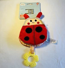 Magic Years Touch and Learn Soft Fabric Activity Book Crinkle Pages with Teether