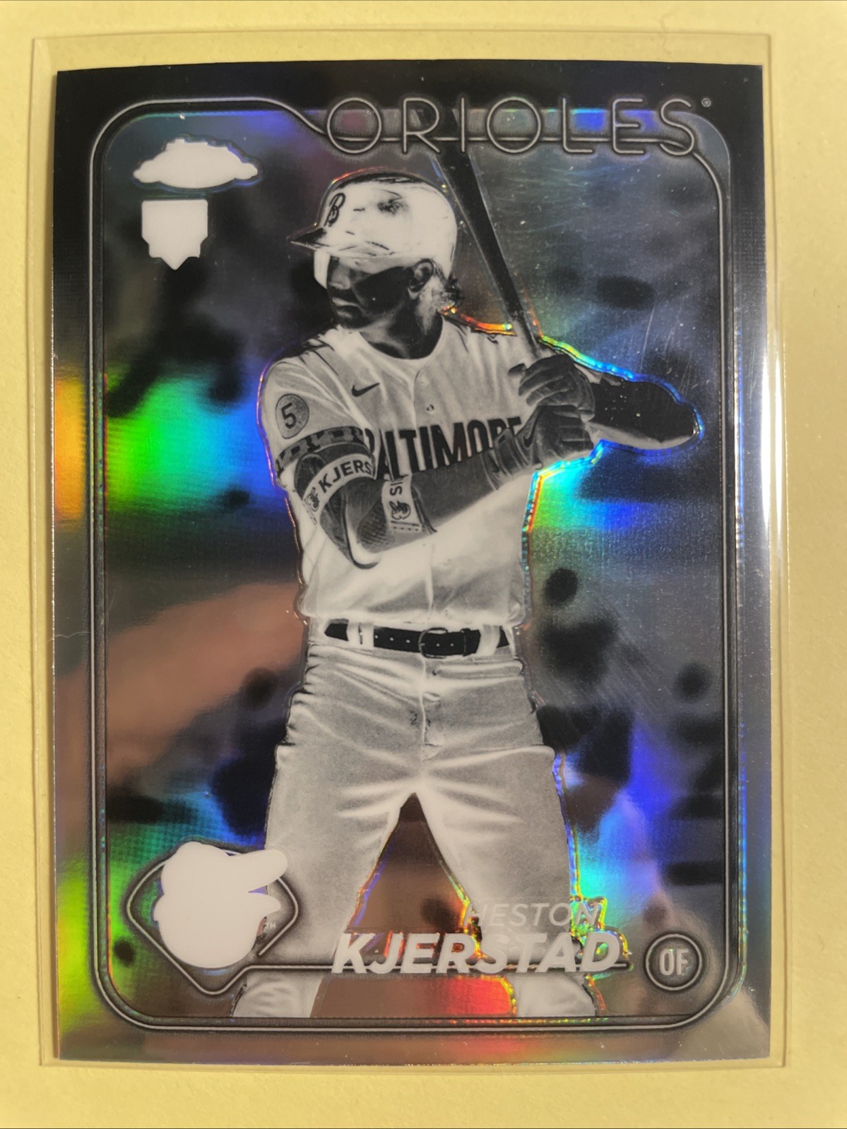 2024 Topps Chrome Heston Kjerstad #142 Negative Refractor RC Baltimore Orioles