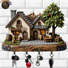 Portachiavi da Parete 30cm – Casa Della Birra Organizer 2D 4 Ganci Ingresso