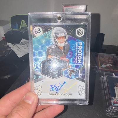 Panini 2022 Elements PROTON Patch Auto Rookie Drake London #PPA-DL 06/25 Falcons