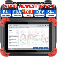 XTOOL D7 V2.0 Bidirectional OBD2 Scanner Diagnostic Key Programmer ECU Coding