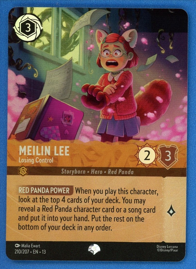 Lorcana Meilin Lee Losing Control #210/207 Epic FOIL Attack of the Vine! 2026