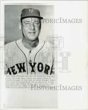 1965 Press Photo New York Mets Baseball Coach Wes Westrum - lrw03680