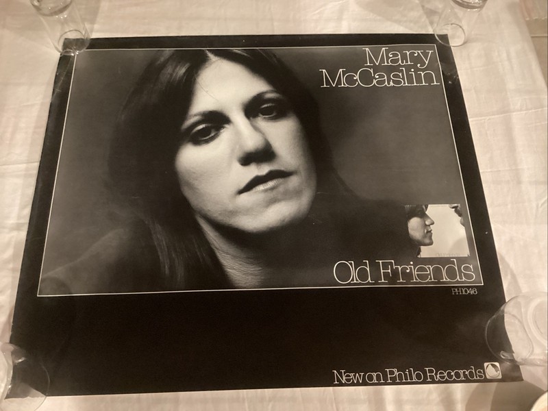 Mary McCaslin Poster Promo  Old Friends Philo Records 25.5” X  22”  1977 