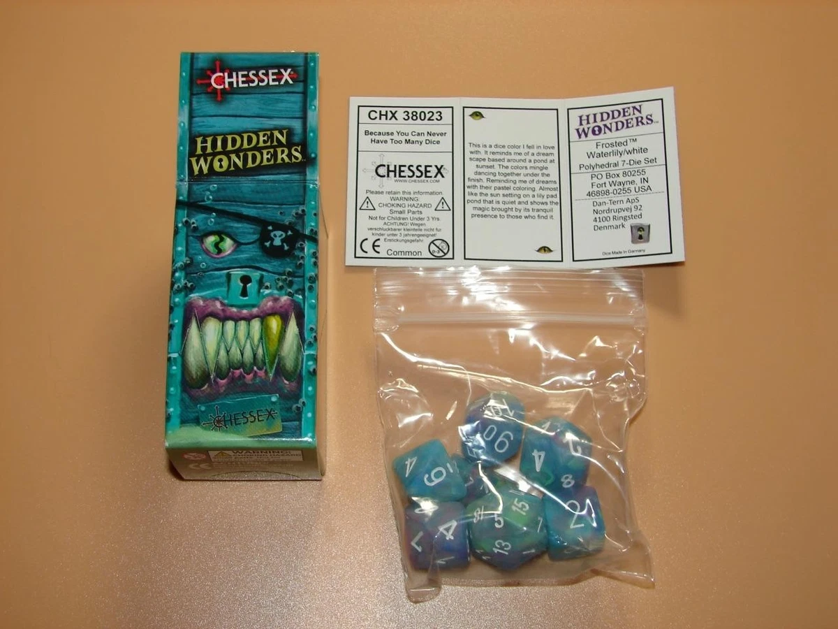 Jeu De Dés D6 Chessex - Lot De 12 Dés 16 Mm, Style Boréal Jade Et Doré, Pour Donjons & Dragons Et Jeux De Rôle