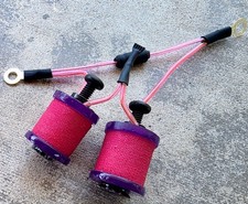 1" 8-32 Tattoo Machine Parts Coils 8 Wrap Purple washers Hot Pink Candy Forward