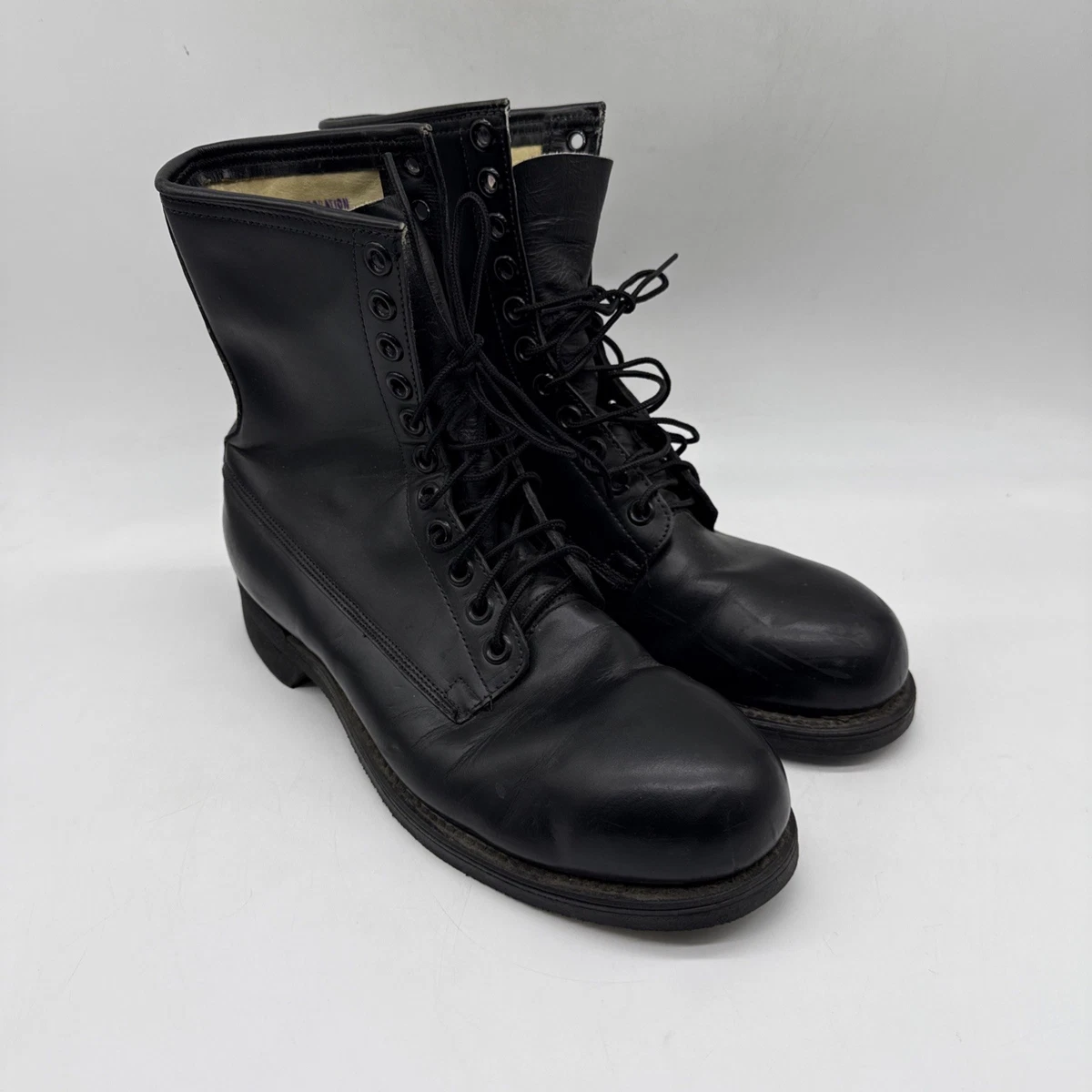 Biltrite Work Boot Men 10US 8UK? BLK Leather Safety Toe Military Combat READ NWD Biltrite Black Leather Steel Toe 10W 10 (43) | Mercari main image 4
