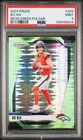 2024 Panini Prizm - Bo Nix #309 Neon Green Pulsar Prizm (RC) PSA 9