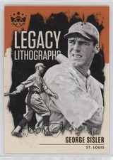 2021 Panini Diamond Kings Legacy Lithographs George Sisler #LL-15 HOF 2k3