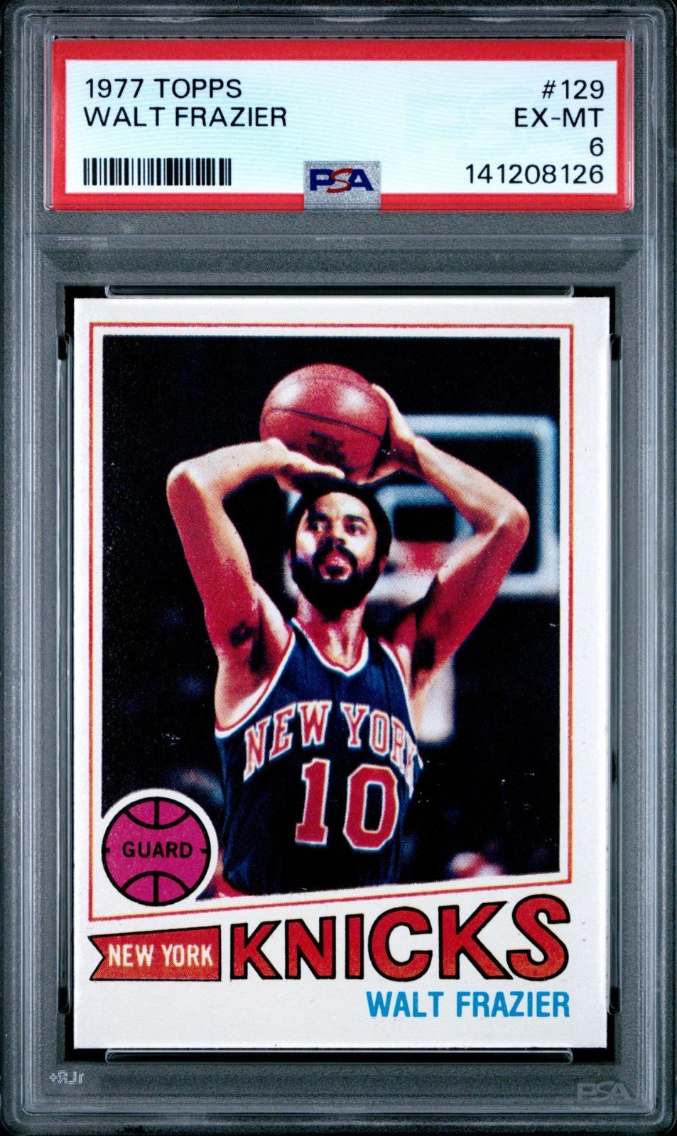 1977 Topps #129 - WALT FRAZIER - PSA 6 !!