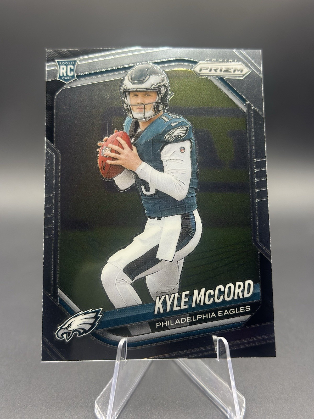 Kyle McCord 2025 Panini Prizm #377 Silver Base RC Philadelphia Eagles 🦅